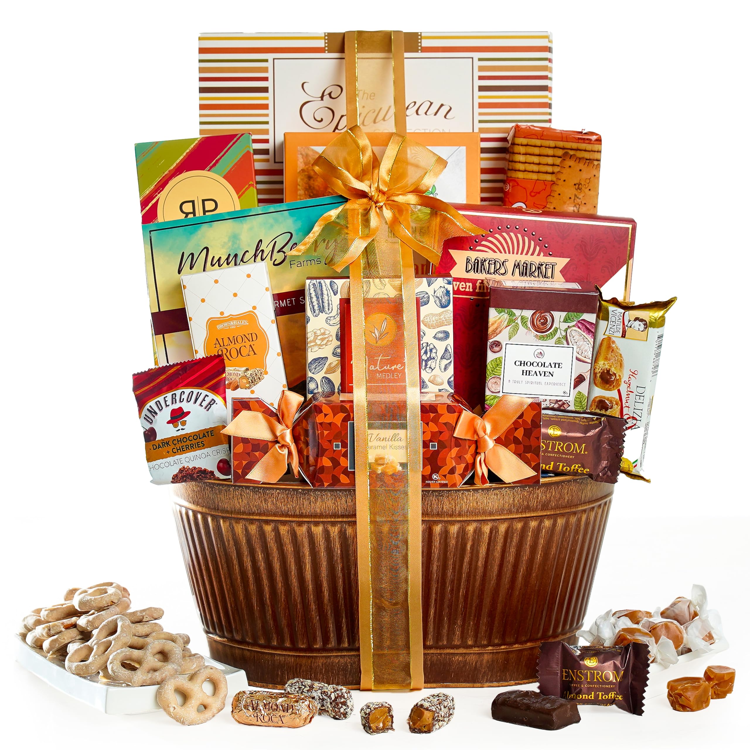 Premium Chocolate Gift Basket - Gourmet Assortment for Women, Men, Families | Birthday, Thank You, Corporate, Get Well, Sympathy Gifts | Perfect for Holidays, Office Appreciation & College Care Packages
