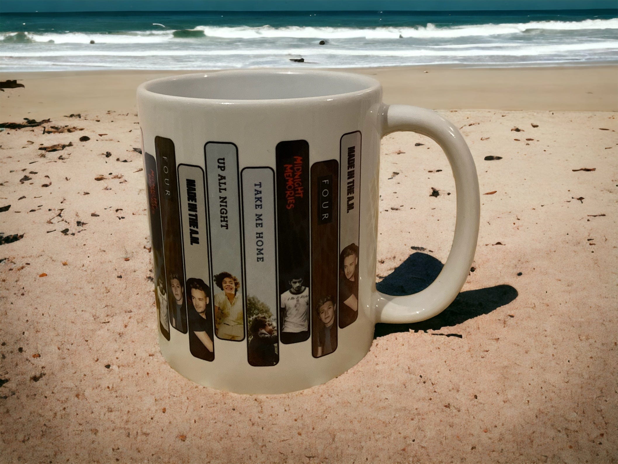 One Direction Official Band Merchandise Coffee Mug - Perfect for Fans, Collectors & Gift Giving - Enjoy Your Morning Coffee or Tea with 1D Album Art Designs
