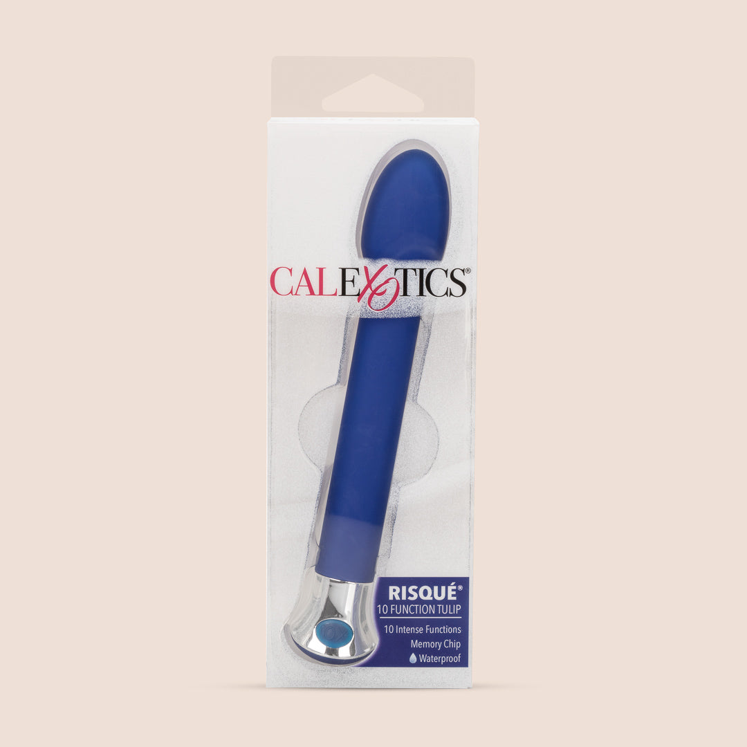 CalExotics Risque® 10 Function Tulip Vibrator - ABS Plastic with Soft Touch Finish | Perfect for Solo Play & Couples' Intimate Moments