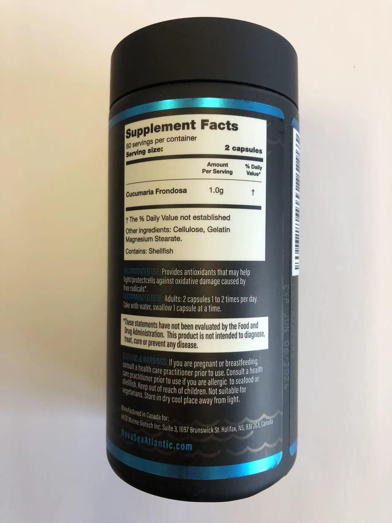 Premium Wild Sea Cucumber Supplement Capsules - Rich in Fucosylated Chondroitin Sulfate, Collagen & Antioxidants - Supports Energy, Immunity & Joint Health - Natural Source of Glycosides, Vitamins & Minerals - Ideal for Athletes, Busy Professionals & Health-Conscious Individuals