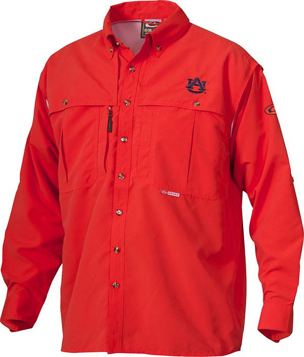 Auburn Wingshooter's Long Sleeve Shirt for Hunting & Outdoor Activities - Durable & Comfortable Hunting Shirt for Men | Perfect for Bird Hunting, Field Sports & Outdoor Adventures