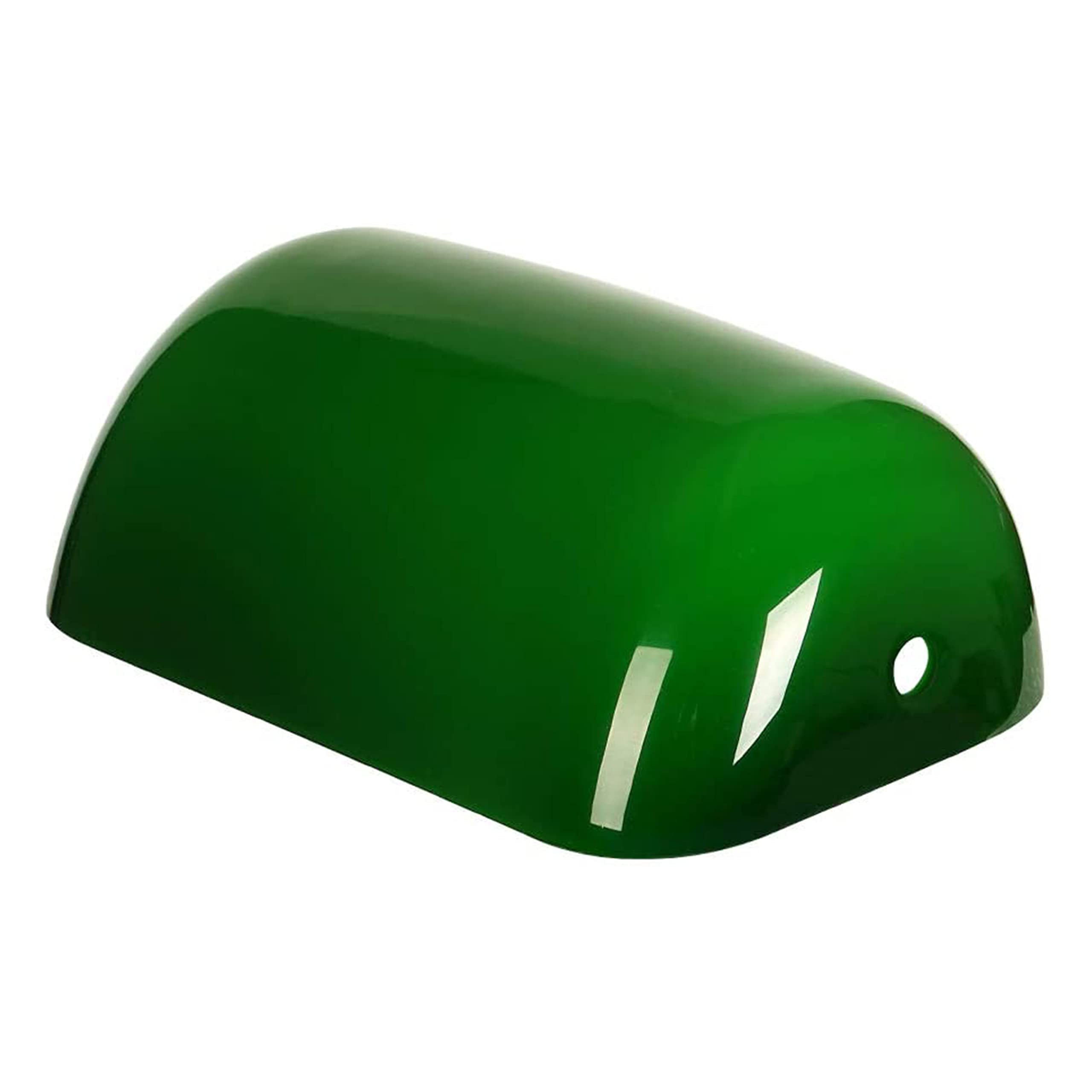 Aspen Creative 23601-21 Green Glass Lamp Shade for Bankers, Piano & Pharmacy Lamps - 8.75
