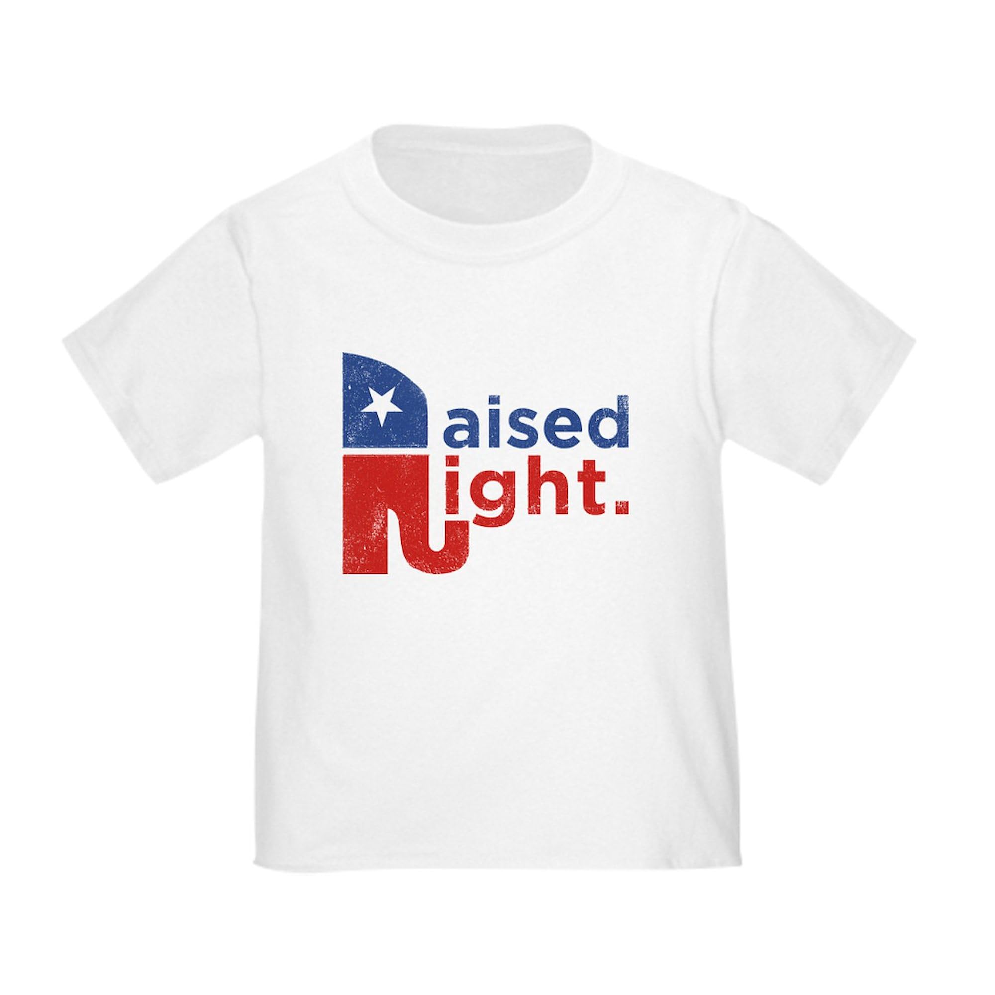 Raised Right Toddler T-Shirt - 100% Cotton Cute Graphic Tee for Boys & Girls | Perfect for Playdates, Daycare & Family Photos