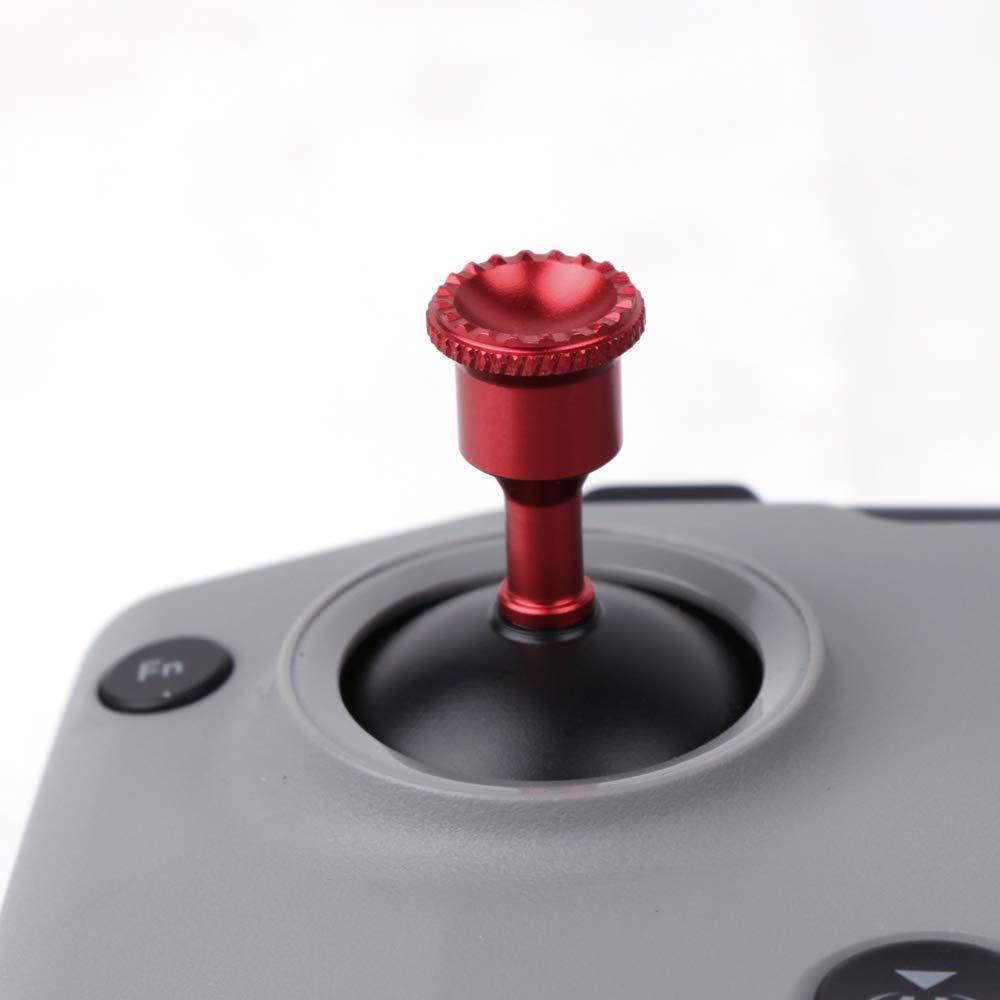 DJI Mavic 3 Air 2 / Mini 2 Thumb Rocker - CNC Aluminum Alloy Joystick for DJI Air 2S / Mavic 3 / Air 2 / Mini 2 Remote Controller (Red) - Perfect for Aerial Photography & Drone Control Accessories