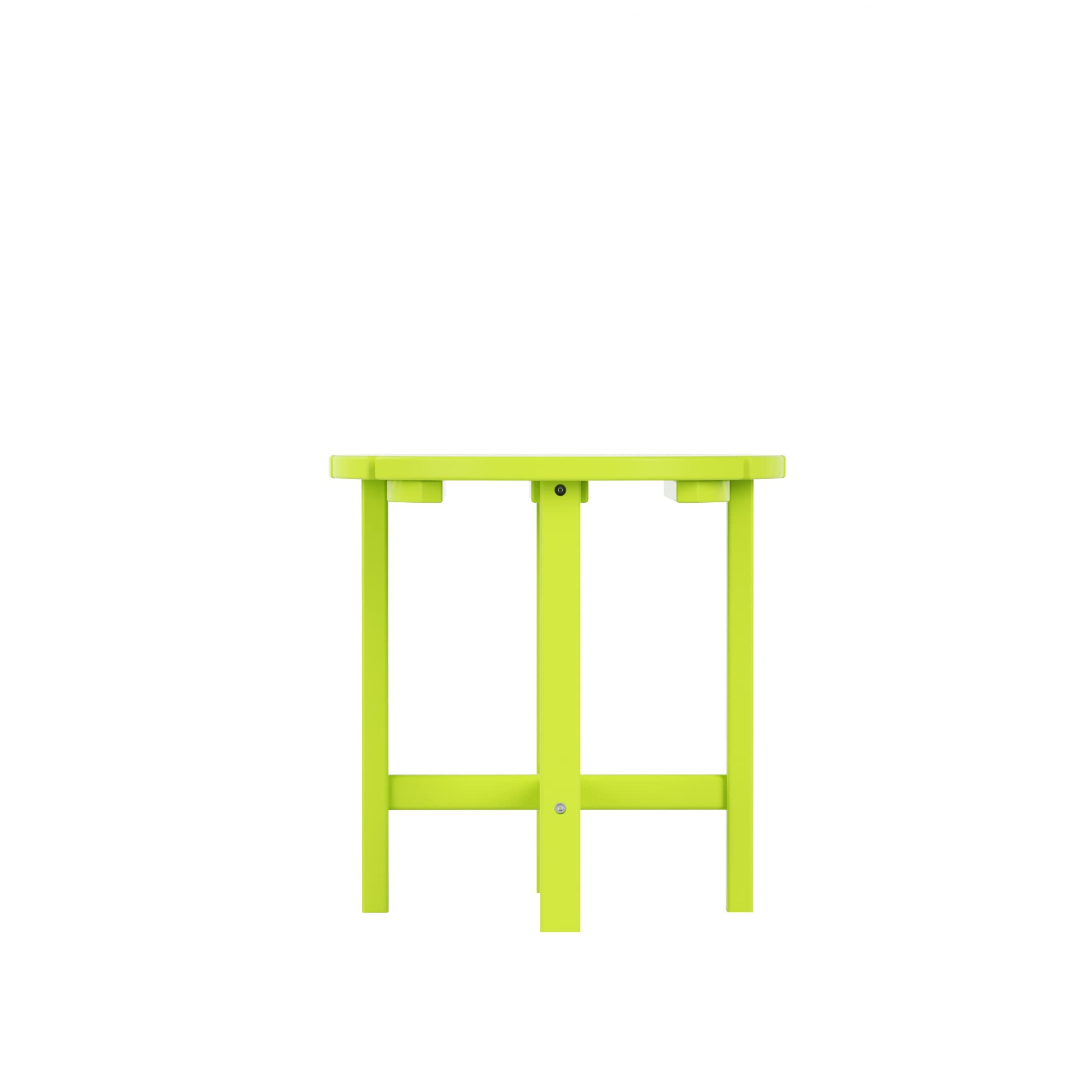 WO Home Furniture 3-Piece HDPE Outdoor Rocking Chair Set - Traditional Patio Rocking Chairs in Lime Green for Garden, Porch & Backyard Relaxation