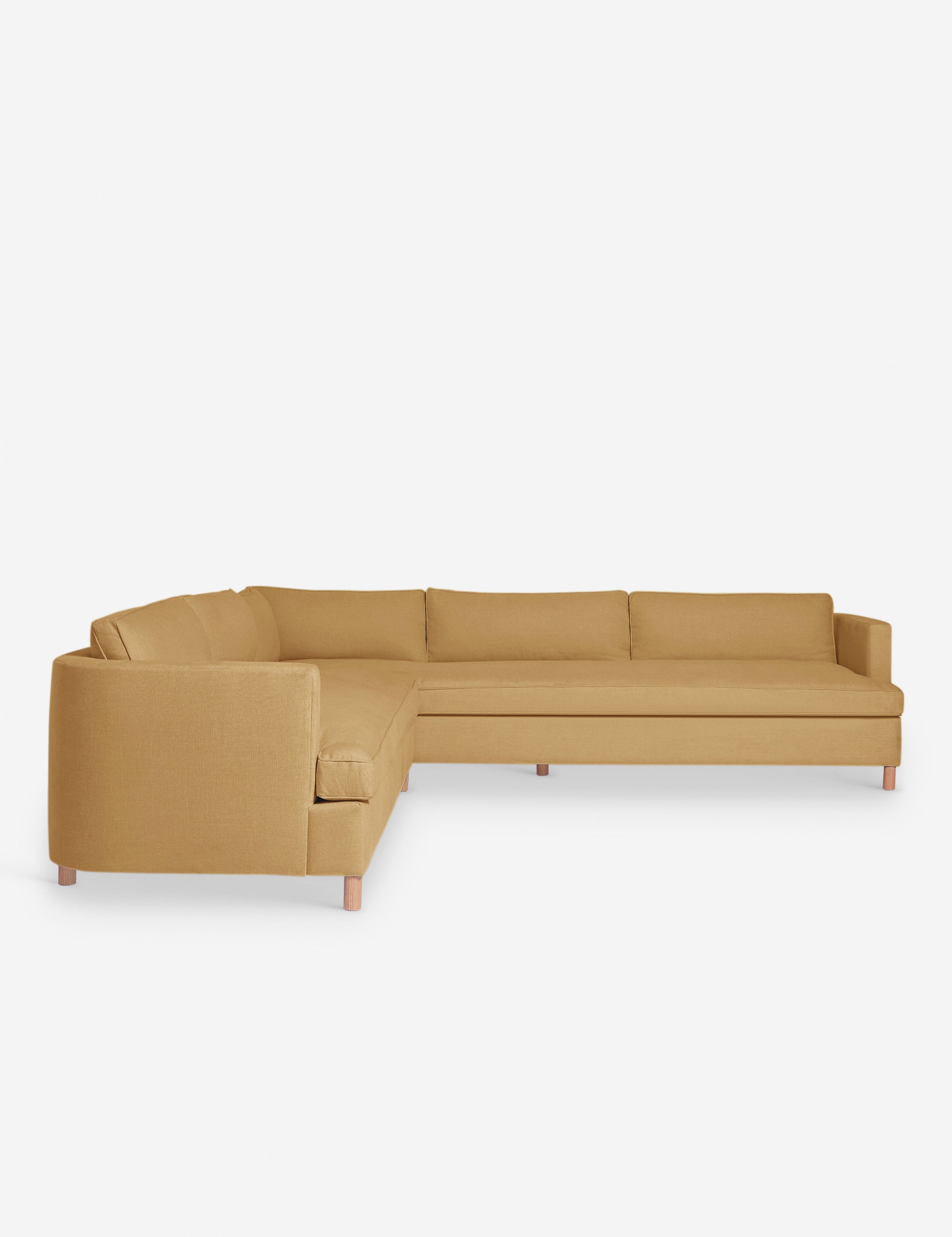 Belmont Corner Sectional Sofa by Ginny Macdonald - Modern L-Shaped Couch with Storage for Living Room, Family Room & Small Spaces
