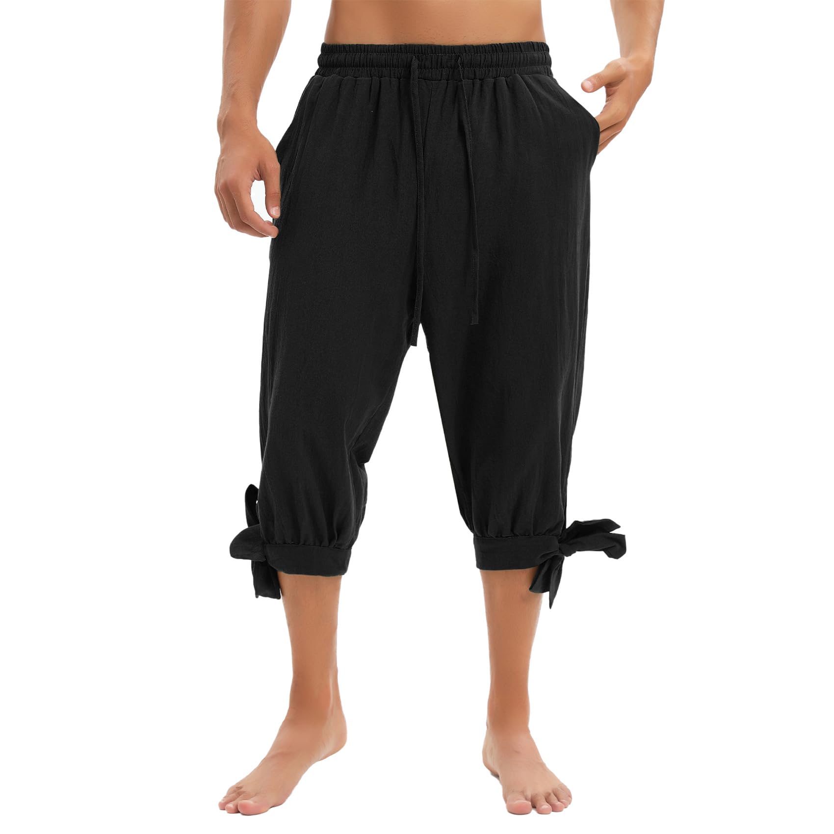 **Men's Durio Pirate Pants - Medieval Viking Costume Pants for Renaissance Fairs, Halloween Parties & Cosplay - Perfect Gift for Men**
