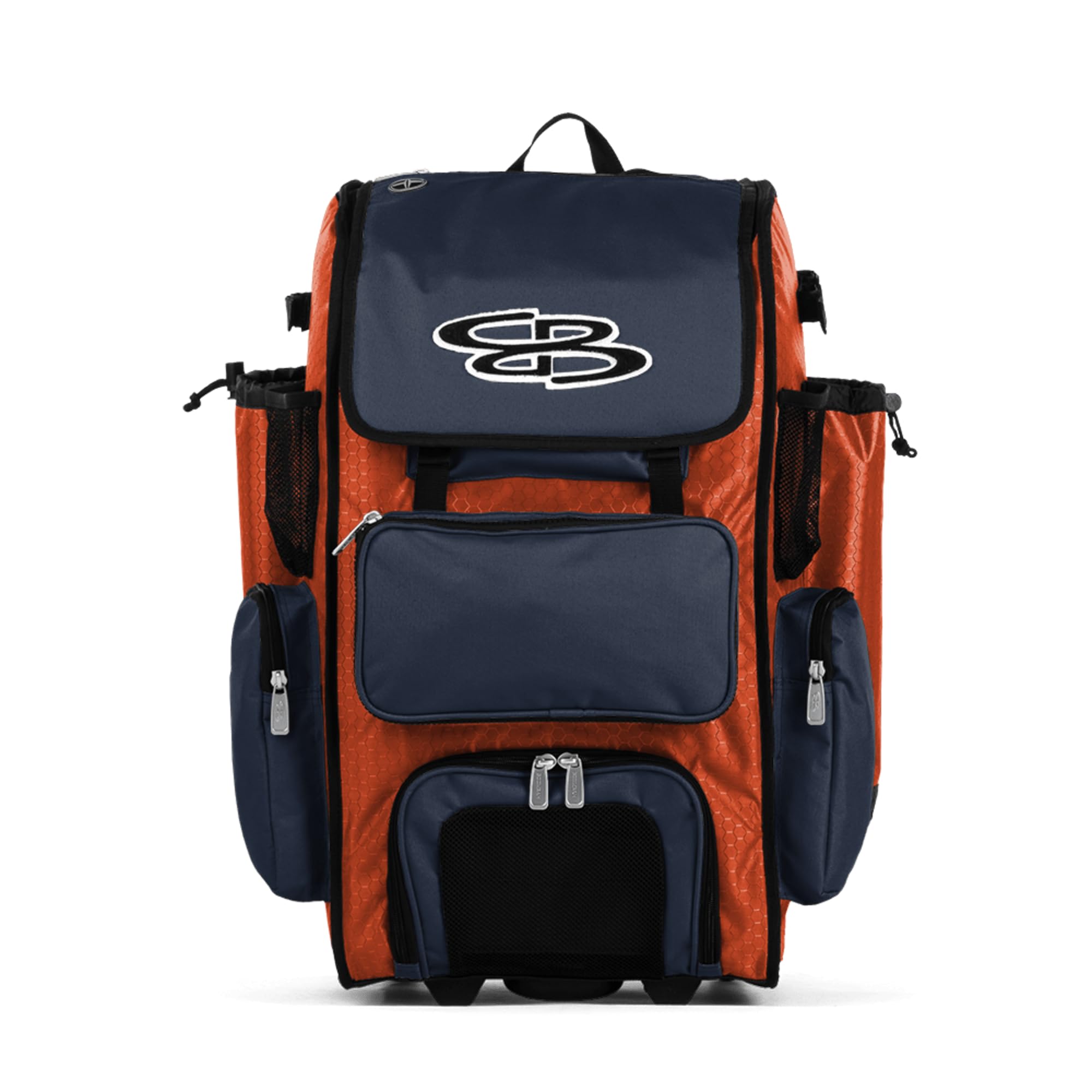Boombah Superpack Hybrid Rolling Bat Bag - Wheeled & Backpack Style for Baseball & Softball Players | Perfect for Travel & Team Games