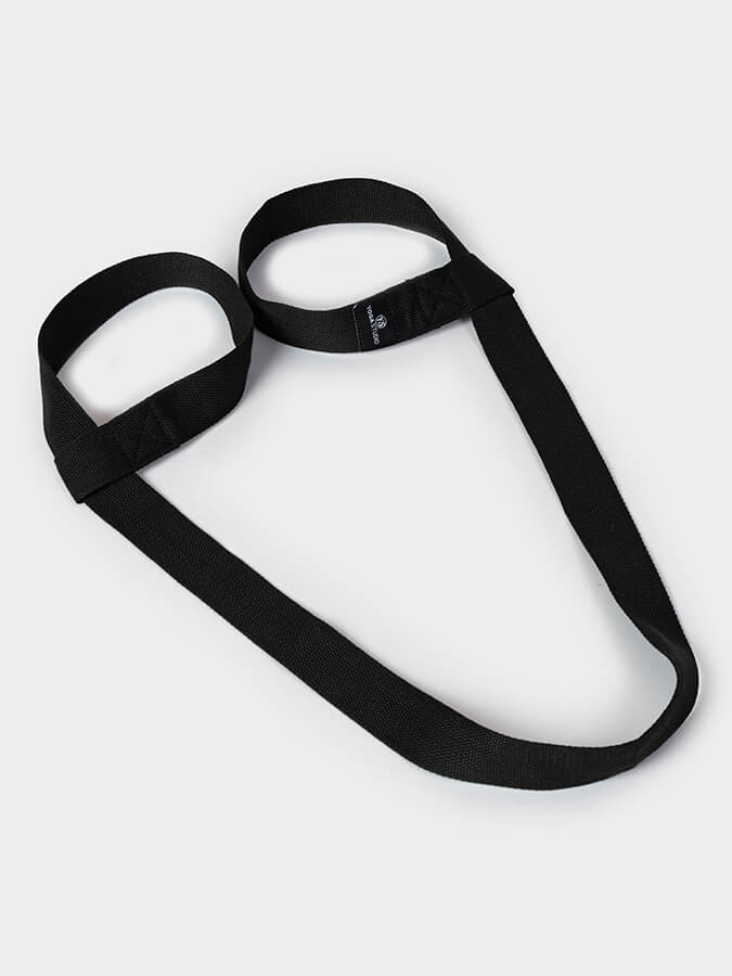 Organic Cotton Yoga Mat Strap Carrier for Yoga Studio - Premium Yoga Mat Holder with Adjustable Shoulder Strap - Perfect for Yoga Class, Gym, Travel & Outdoor Workouts