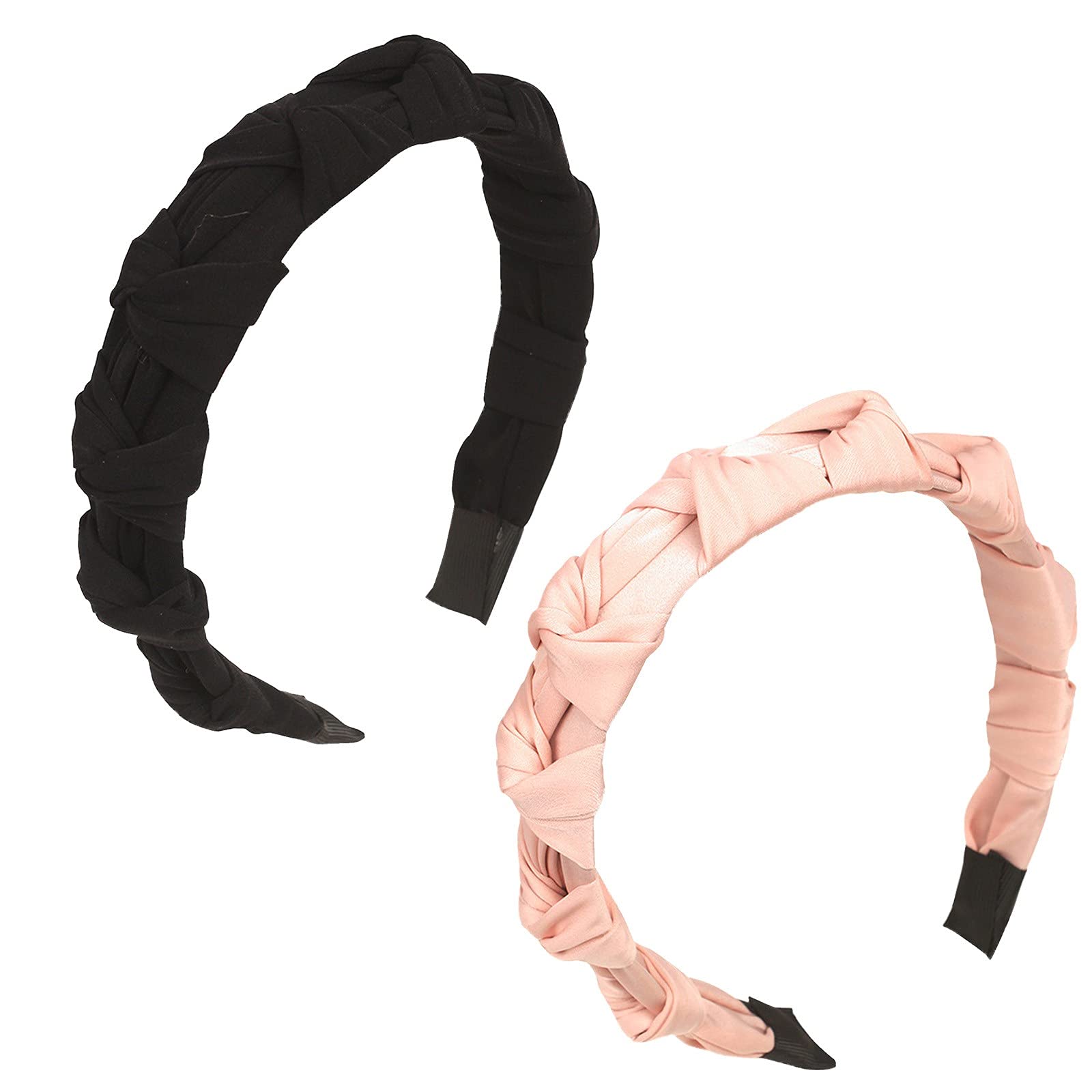 2PC Braided Headbands for Women & Girls - Fashion Hair Accessories for Styling & Hair Care | Perfect for Workouts, Yoga, and Everyday Wear