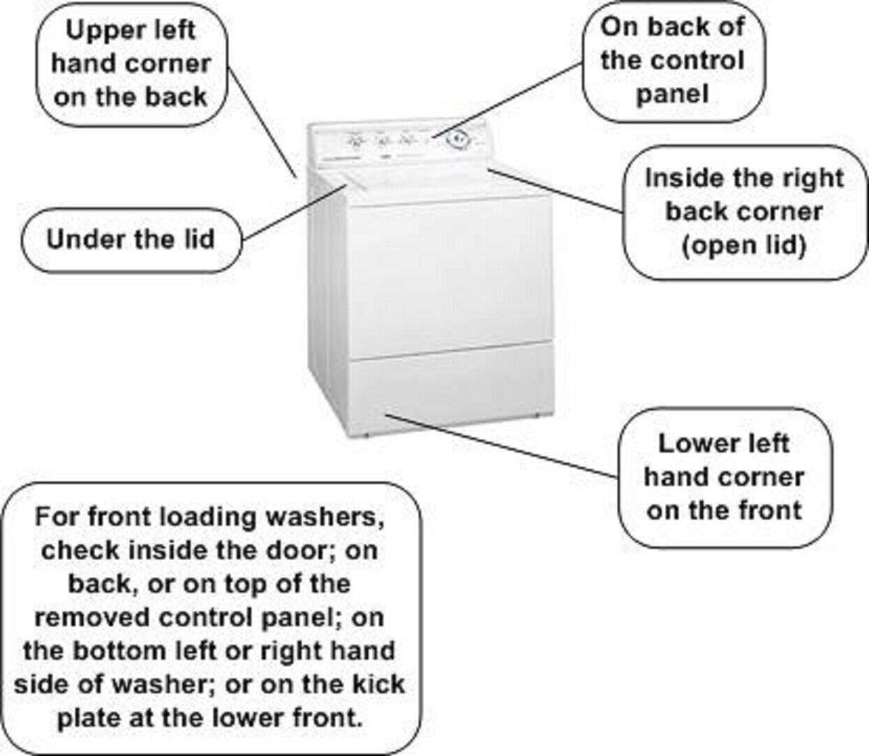 Replacement Washer Timer Knob White - Compatible with Models 3957821, 3957824, 8274390 - Perfect for Washing Machine Repair & Maintenance