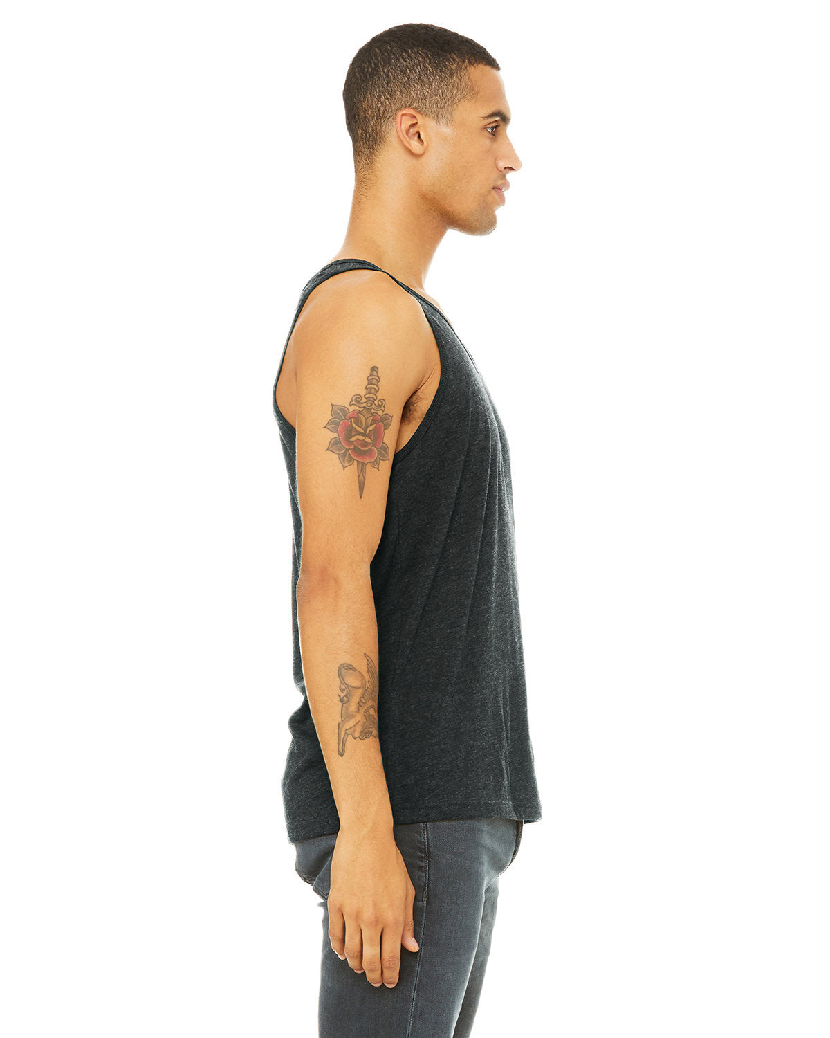 Bella + Canvas 3484 Unisex Triblend Tank Top - Soft Comfortable Sleeveless Shirt for Men & Women - Perfect for Gym, Workout, and Summer Outfits
