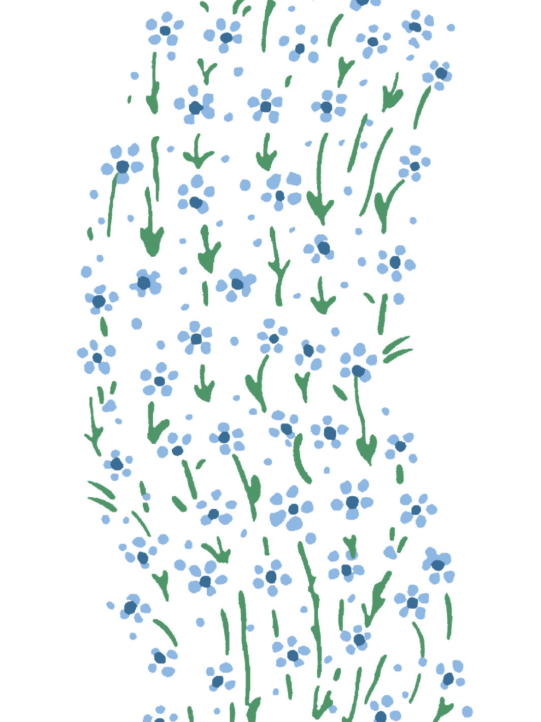 Nathan Turner Hillhouse Bouquet Multi Blue Green Wallpaper - Premium Peel and Stick Wallpaper for Living Room, Bedroom & Home Decor