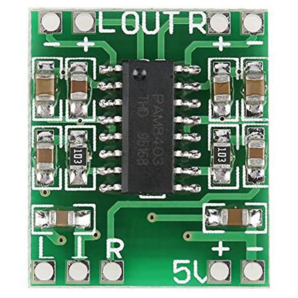 10Pcs PAM8403 Digital Audio Amplifier Board - 2x3W Class D Power Amp Module, 5V DC for DIY Speakers, Home Theater & Car Audio Systems