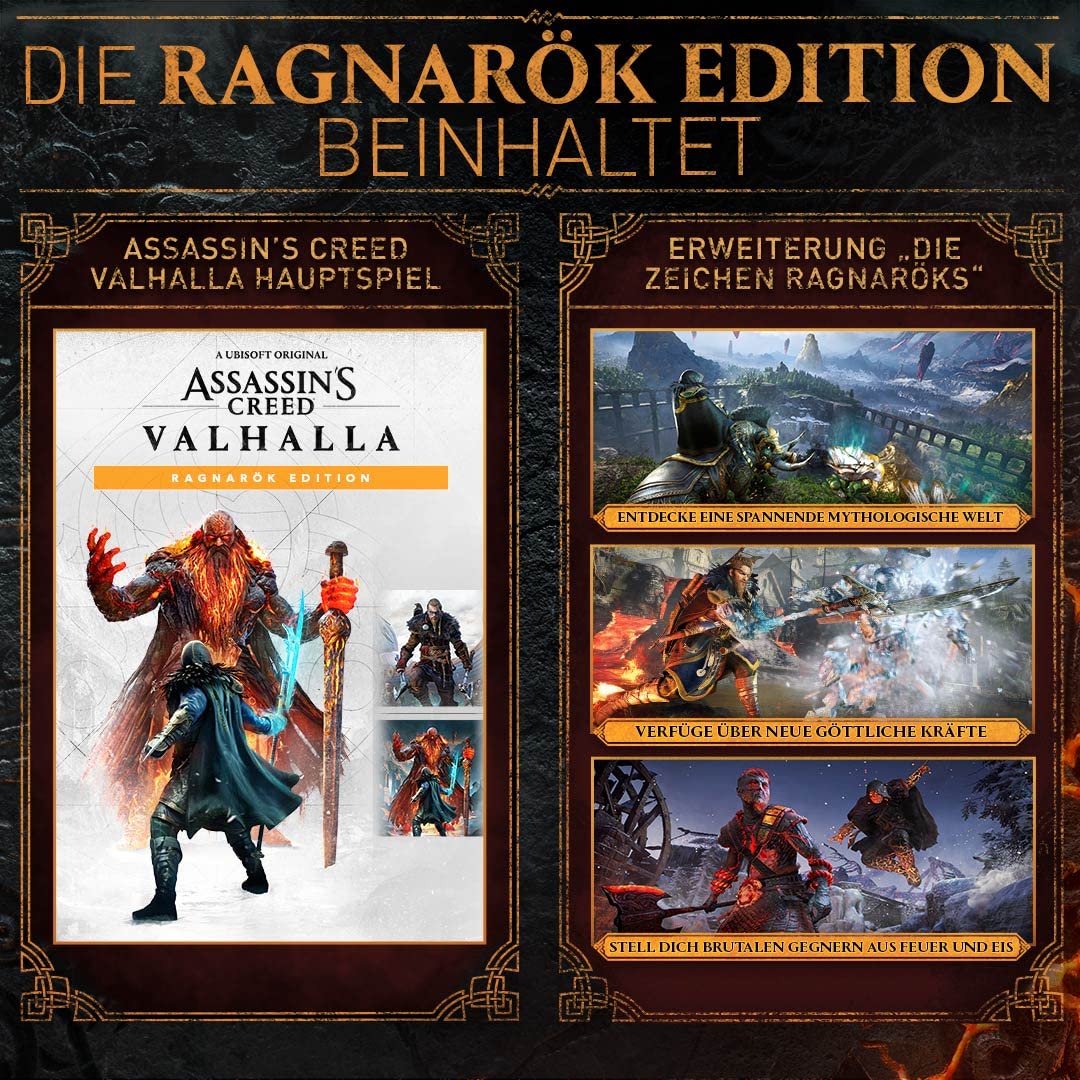 Assassin's Creed Valhalla: Ragnarök Edition - PlayStation 5 Game | Viking Adventure RPG | Open World Action | Perfect for PS5 Gamers & Norse Mythology Fans