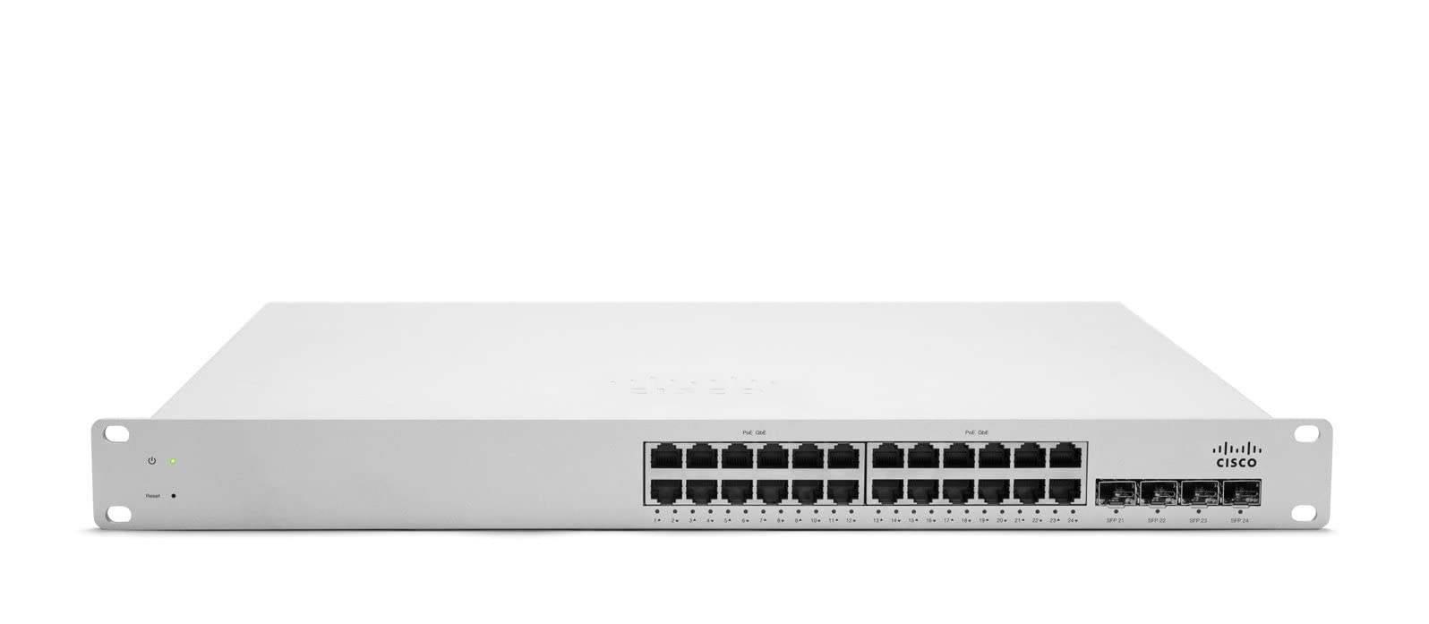 Cisco Meraki MS320-24P-HW 24-Port PoE Cloud Managed Switch | Renewed | No License | Ideal for Business Networks & Office IT Infrastructure