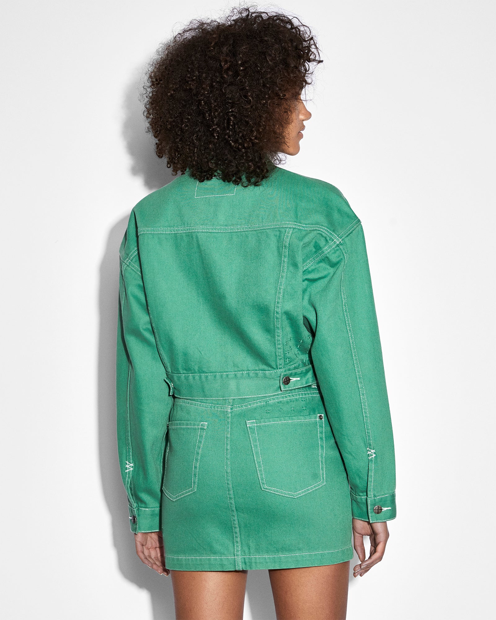 BILLIE JACKET for Women - Lightweight Waterproof Windbreaker with Hood - Jade Green Outdoor Jacket for Hiking, Running & Travel
