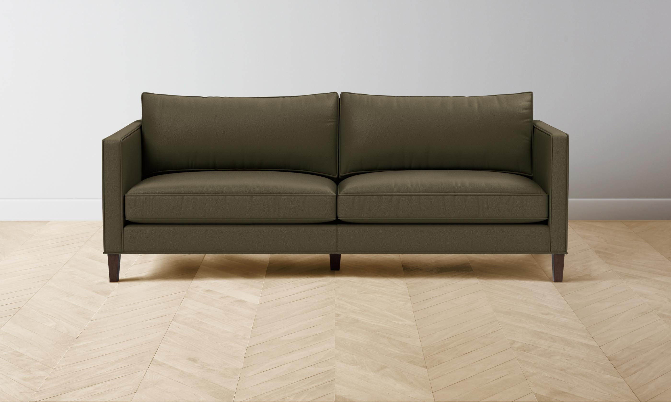 Premium Crosby Sectional Sofa in Pebbled Truffle Leather - Luxurious Comfort for Living Room & Home Theater
