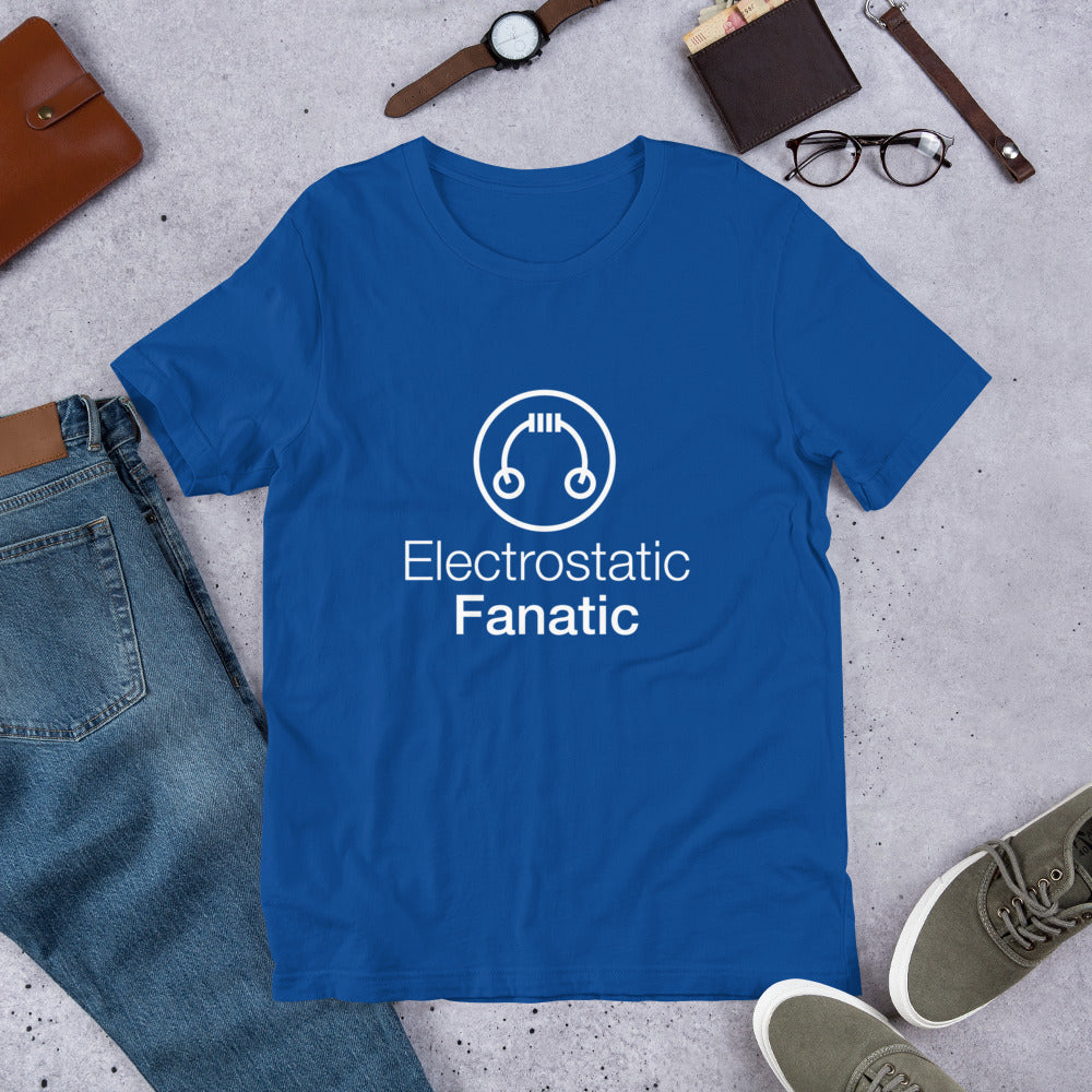 HeadAmp Electrostatic Fanatic T-Shirt - Premium Cotton Graphic Tee for Music Lovers & Audiophiles - Perfect for Concerts, Gifts & Casual Wear