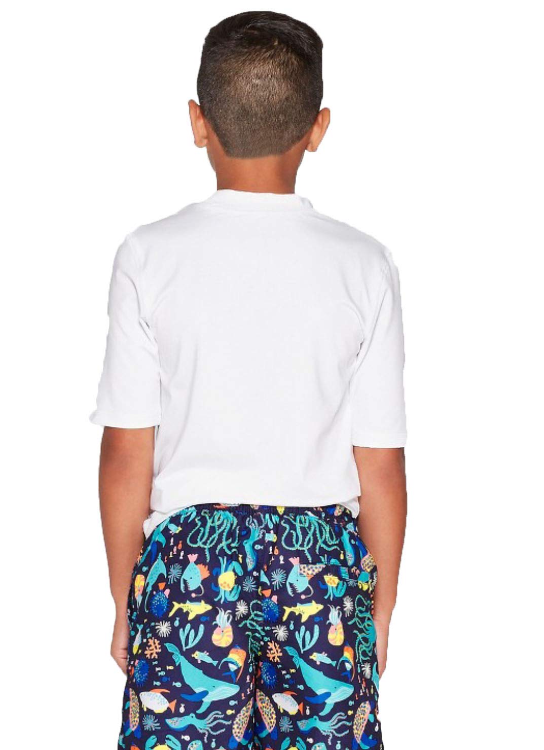 Cat & Jack Boys UPF 50+ Sun Protection Rash Guard Swim Shirt - Quick Dry, Long Sleeve UV Swimwear for Beach, Pool & Water Sports