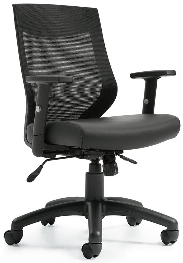 Synchro Tilter Mesh Office Chair with Adjustable Height & Lumbar Support - Ergonomic Desk Chair for Home & Office Workspaces [OTG10704B] - Perfect for Long Hours of Computer Work, Gaming, or Studying