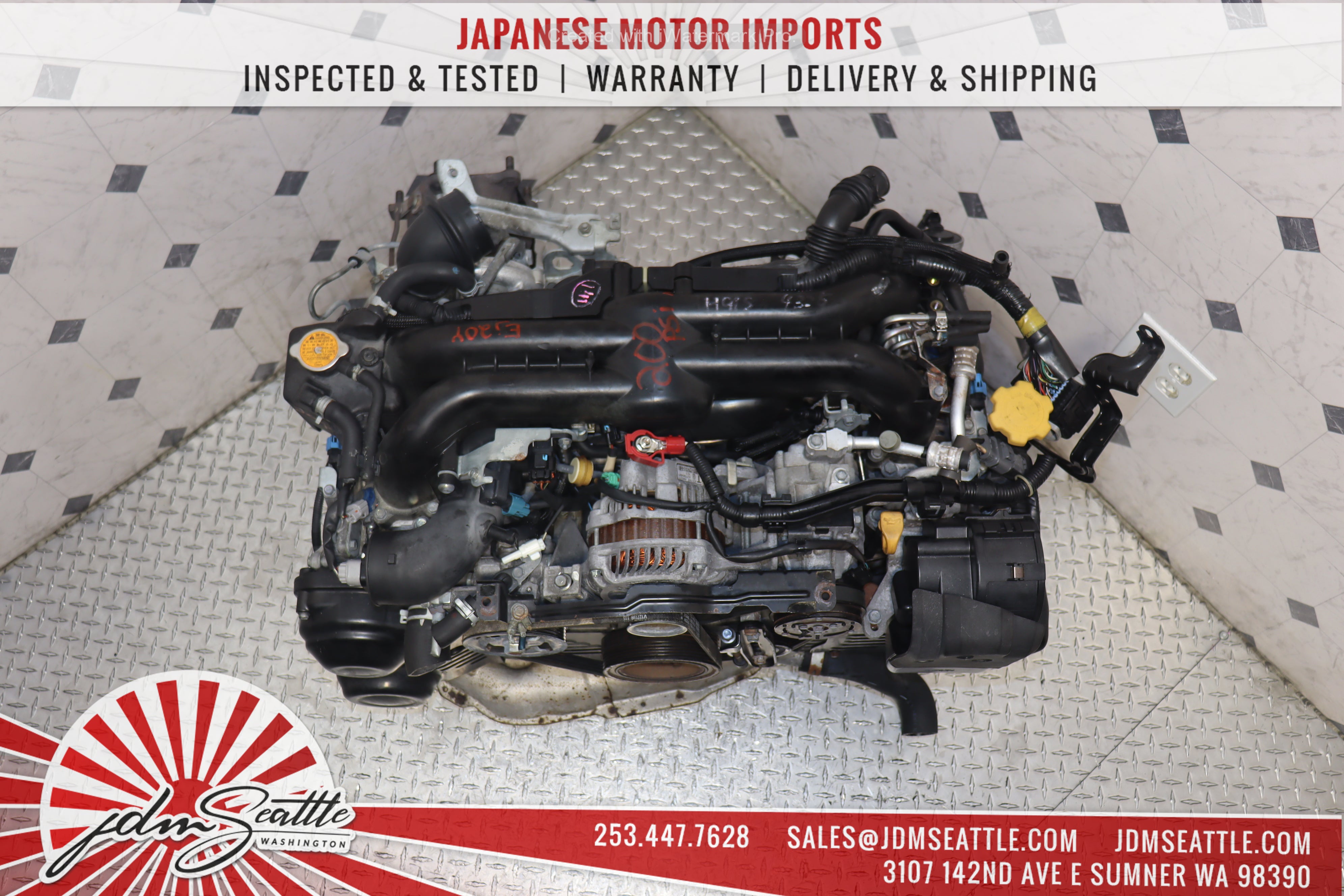 JDM EJ20Y DUAL AVCS 2.0L Engine for 2008-2014 Subaru Impreza WRX & Forester - Direct Replacement for 2.5L EJ255 - Performance Upgrade for Off-Road & Street Racing