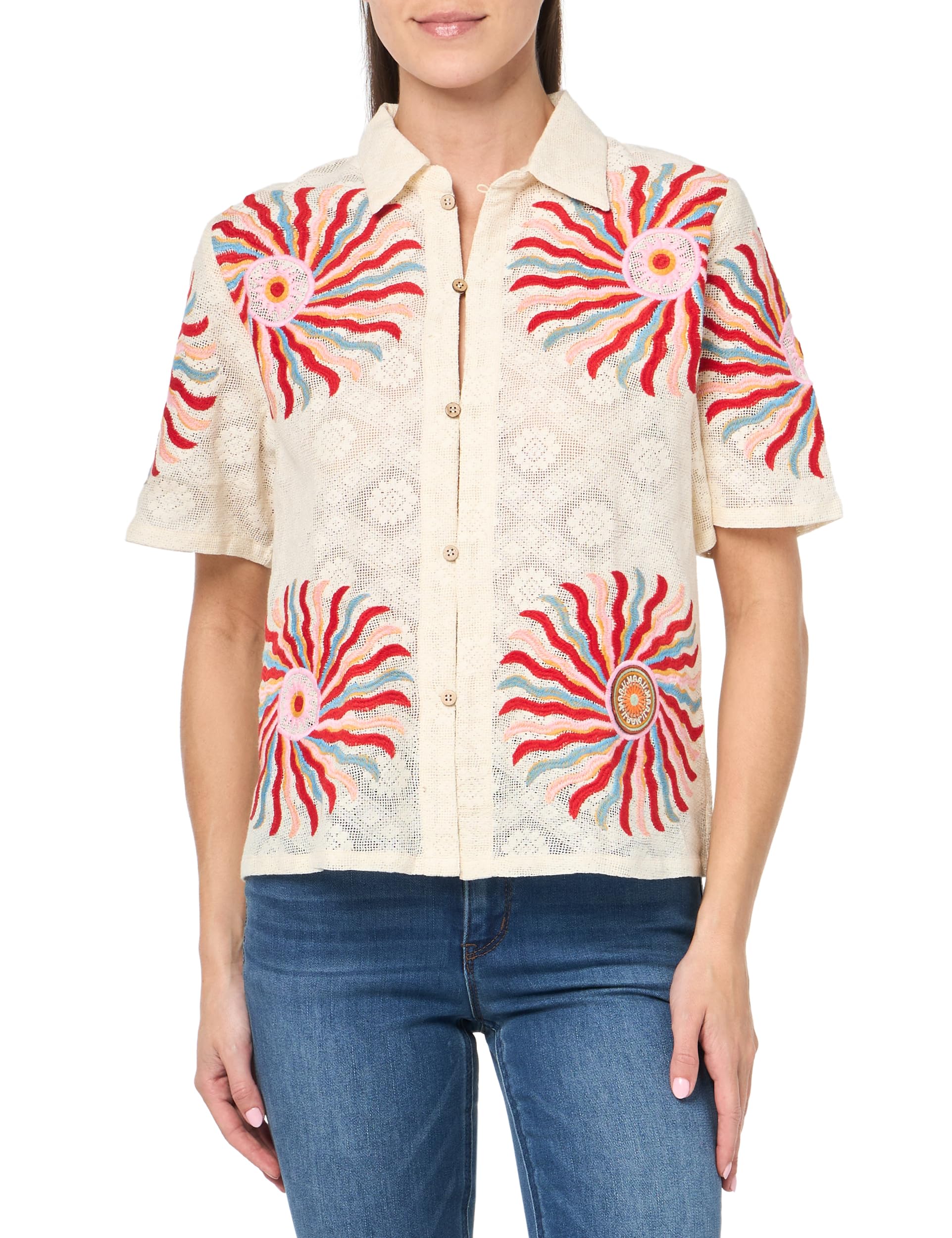 Maaji Women's Casual Shirt - Stylish Floral Print Blouse for Summer | Perfect for Beach, Vacation & Everyday Wear