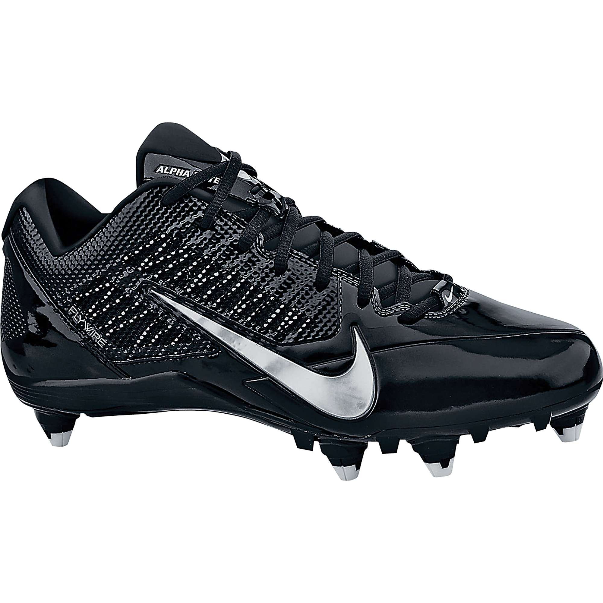 Nike Men's Alpha PRO D Football Cleats - Size 13 D(M) US - Black/Metallic Silver | Lightweight Soccer Cleats for Artificial Grass & Turf | Perfect for Football Training & Matches