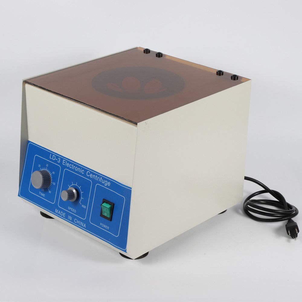 LD-3 Electric Benchtop Centrifuge Machine - 6 x 50ml Large Capacity, 4000 RPM - Fast US Shipping - Ideal for Lab, Medical, and Research Applications