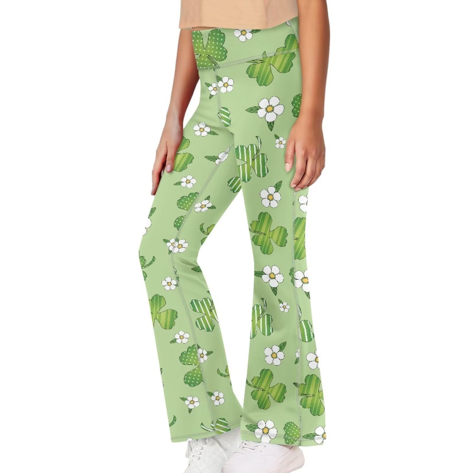 Flare Leggings for Girls - High Waisted Bell Bottom Yoga Pants with Wide Leg Design for Kids 5-14 Years Old | Perfect for Dance, Yoga, School & Casual Wear