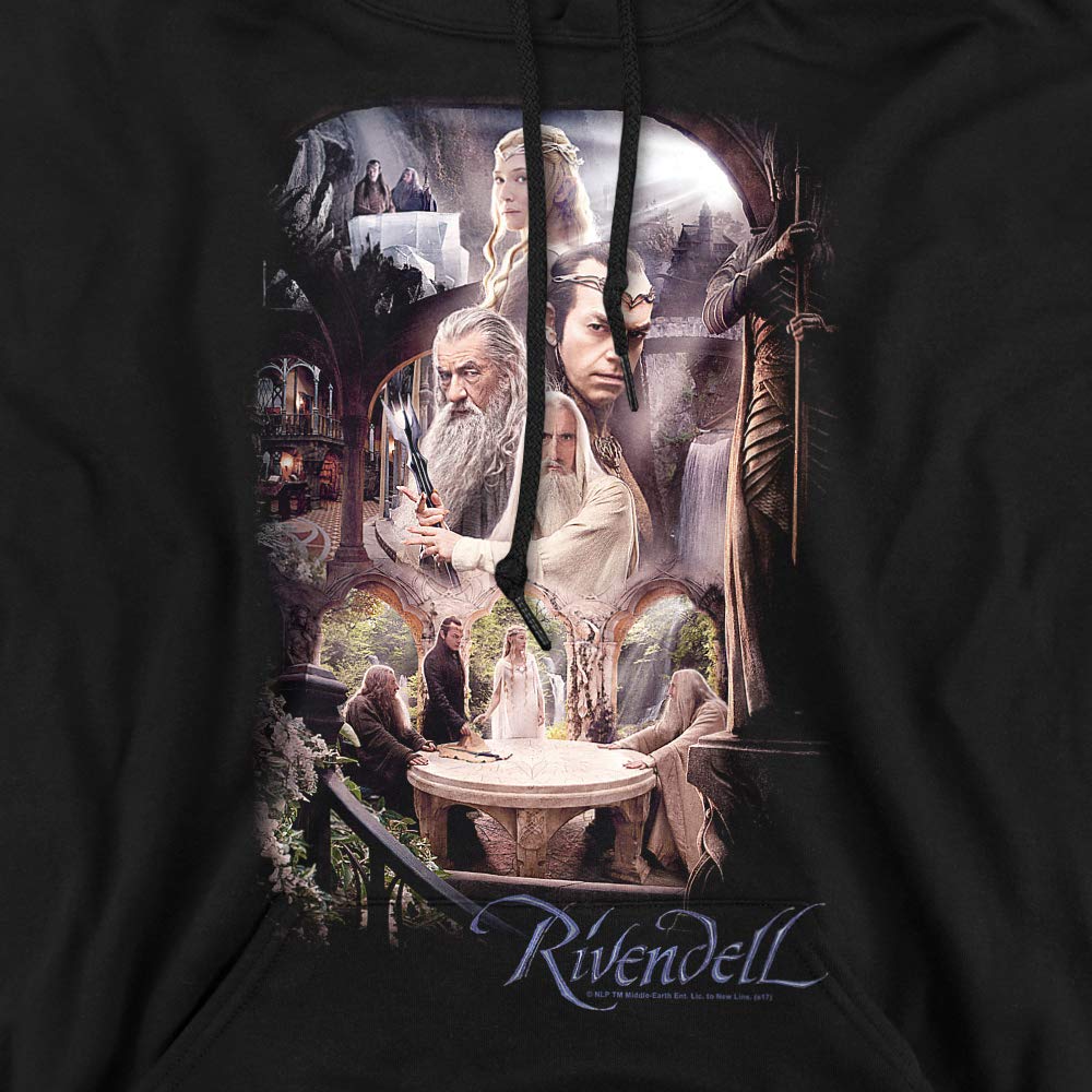 The Hobbit Rivendell Hoodie for Adults - Cozy Unisex Pullover for Fantasy Fans