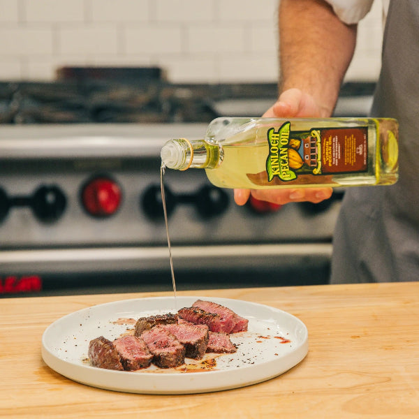 Kinloch Pecan Oil - 100% Pure Natural Cooking Oil for Baking, Frying & Salad Dressing | Healthy Gourmet Oil for Home Chefs & Professional Kitchens
