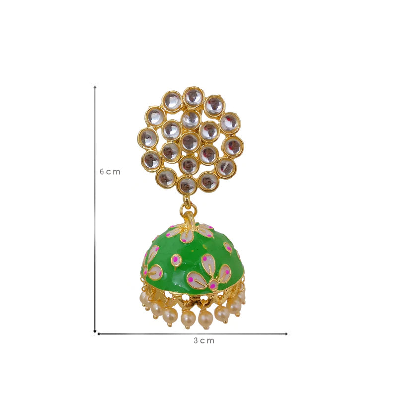 Exquisite White Floral Dangle Jhumki Earrings for Women – Perfect for Weddings, Parties & Festive Occasions