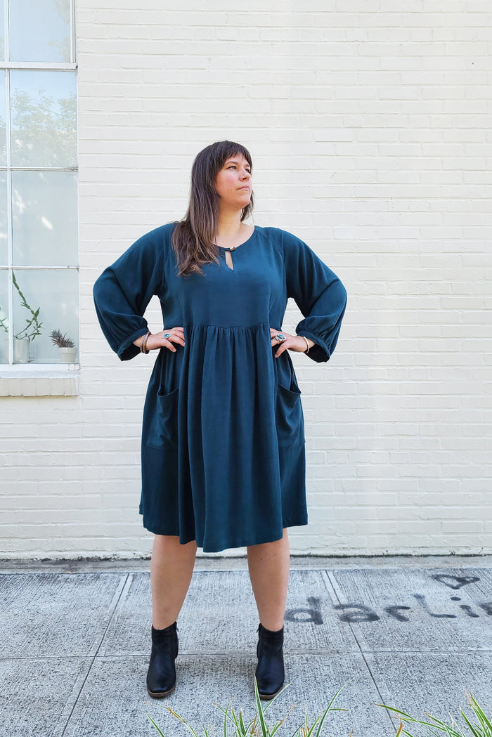 Sew House Seven Romey Gathered Dress & Top - Size 16 (34) - Elegant Flowy Dress for Women, Perfect for Casual Outings, Office Wear & Special Occasions