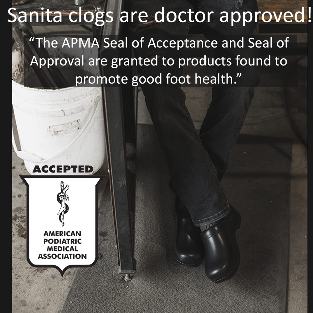 Sanita Women's Professional Clogs - Non-Slip Kitchen Shoes for Nurses, Chefs & Healthcare Workers - Comfortable Work Clogs for Long Shifts in Hospitals, Restaurants & Salons