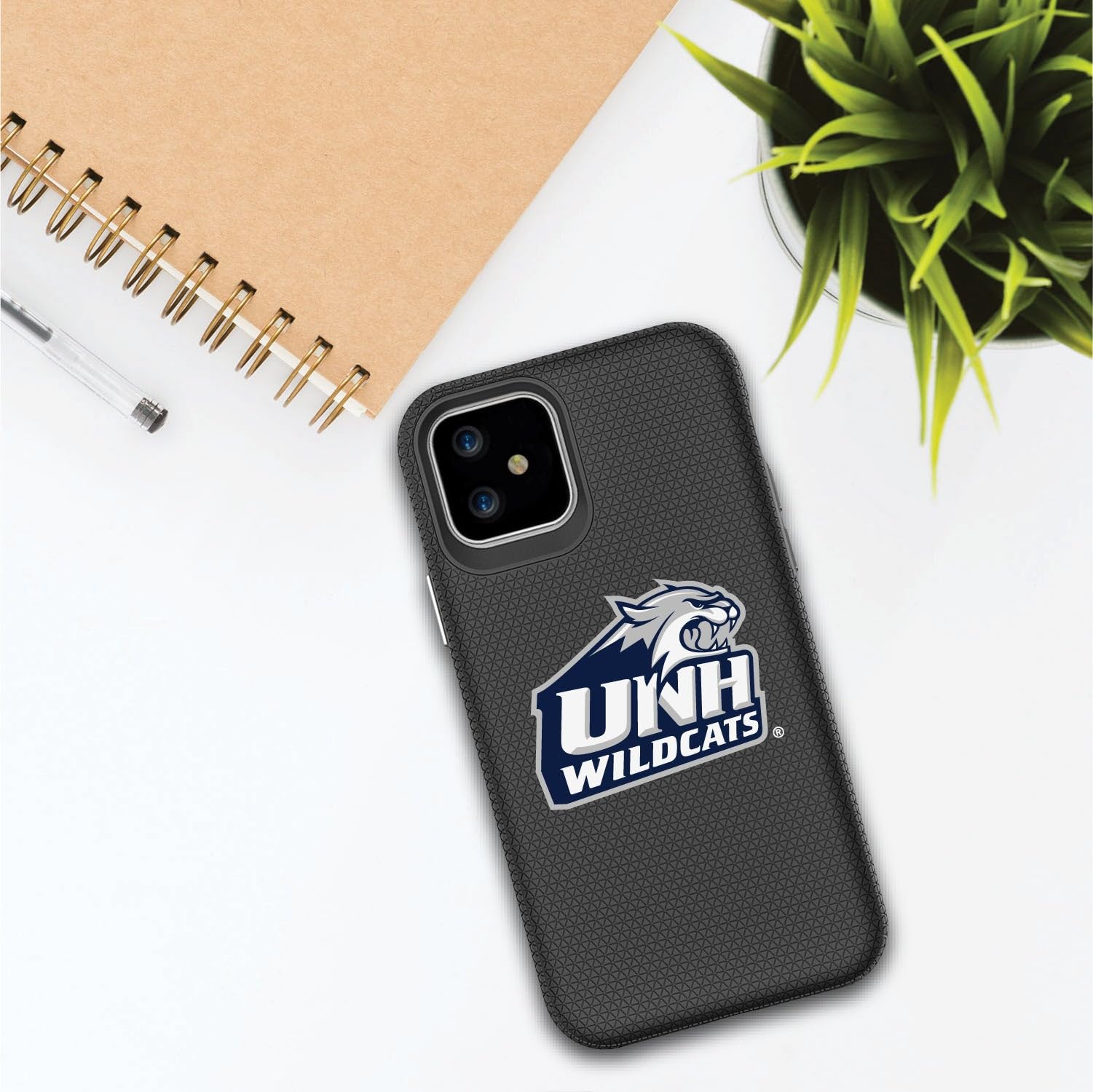Durable OTM Essentials Phone Case for iPhone 12 Mini - Shockproof Hard Shell with University of New Hampshire Design - Perfect for College Students & Wildcats Fans (Campus Life, Everyday Protection)