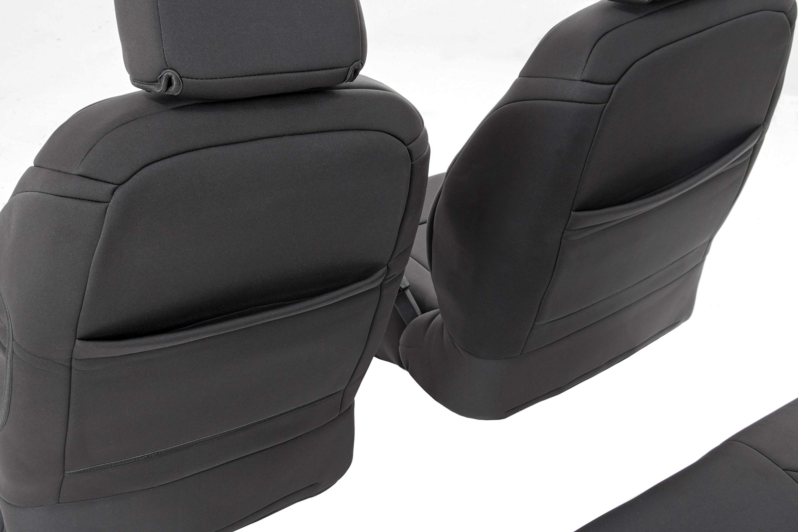 Rough Country Neoprene Seat Covers for Jeep Wrangler TJ (2003-2006) & Unlimited (2004-2006) - Waterproof, UV Resistant, Foam Padded Front & Rear Seat Protectors - Perfect for Off-Roading, Camping & Outdoor Adventures