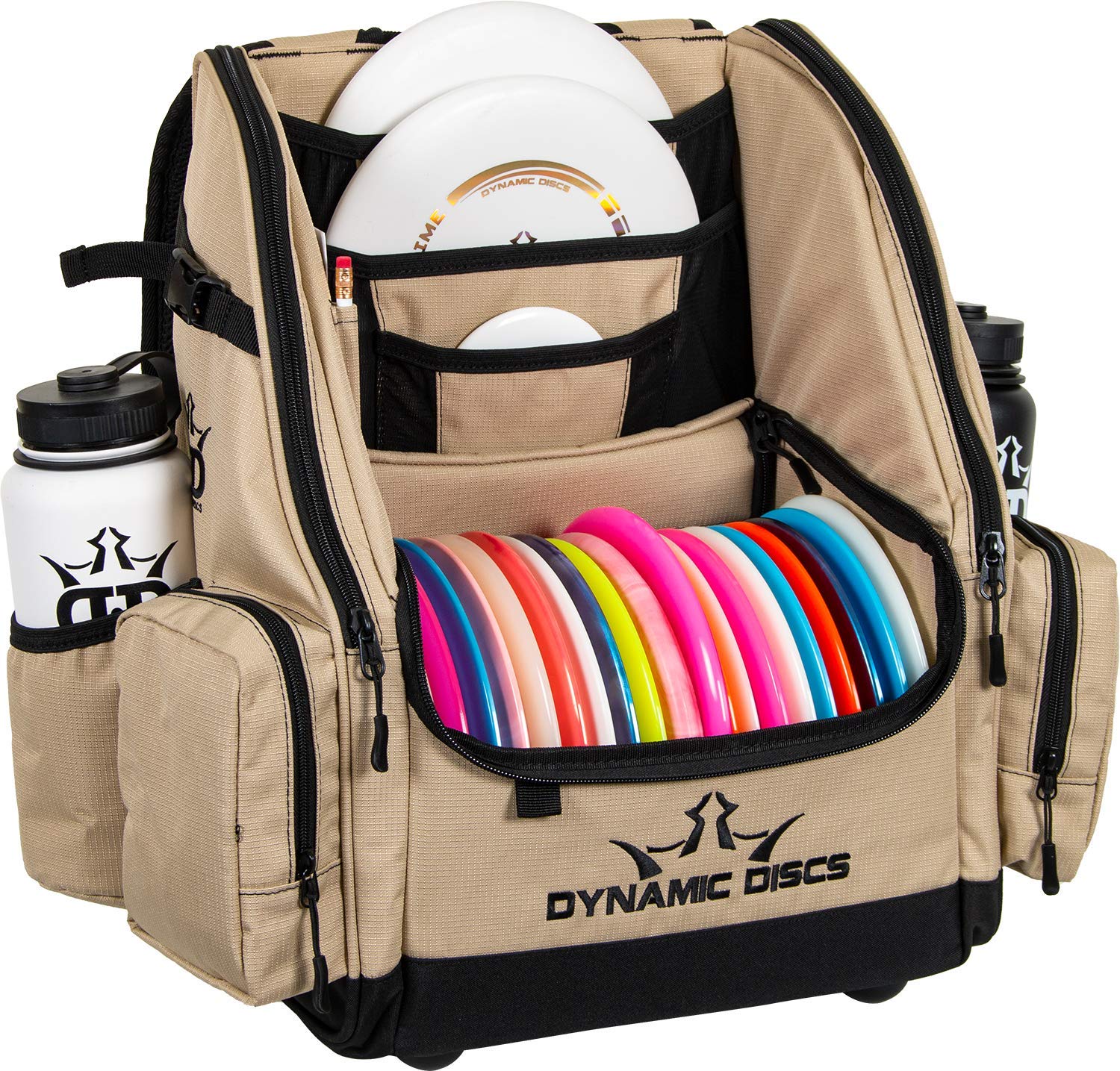 Dynamic Discs Commander Backpack - Premium 20 Disc Capacity Disc Golf Bag with 2 Deep Storage Pockets & Dual Water Bottle Holders | Perfect for Tournaments, Practice Rounds & Outdoor Disc Golf Adventures