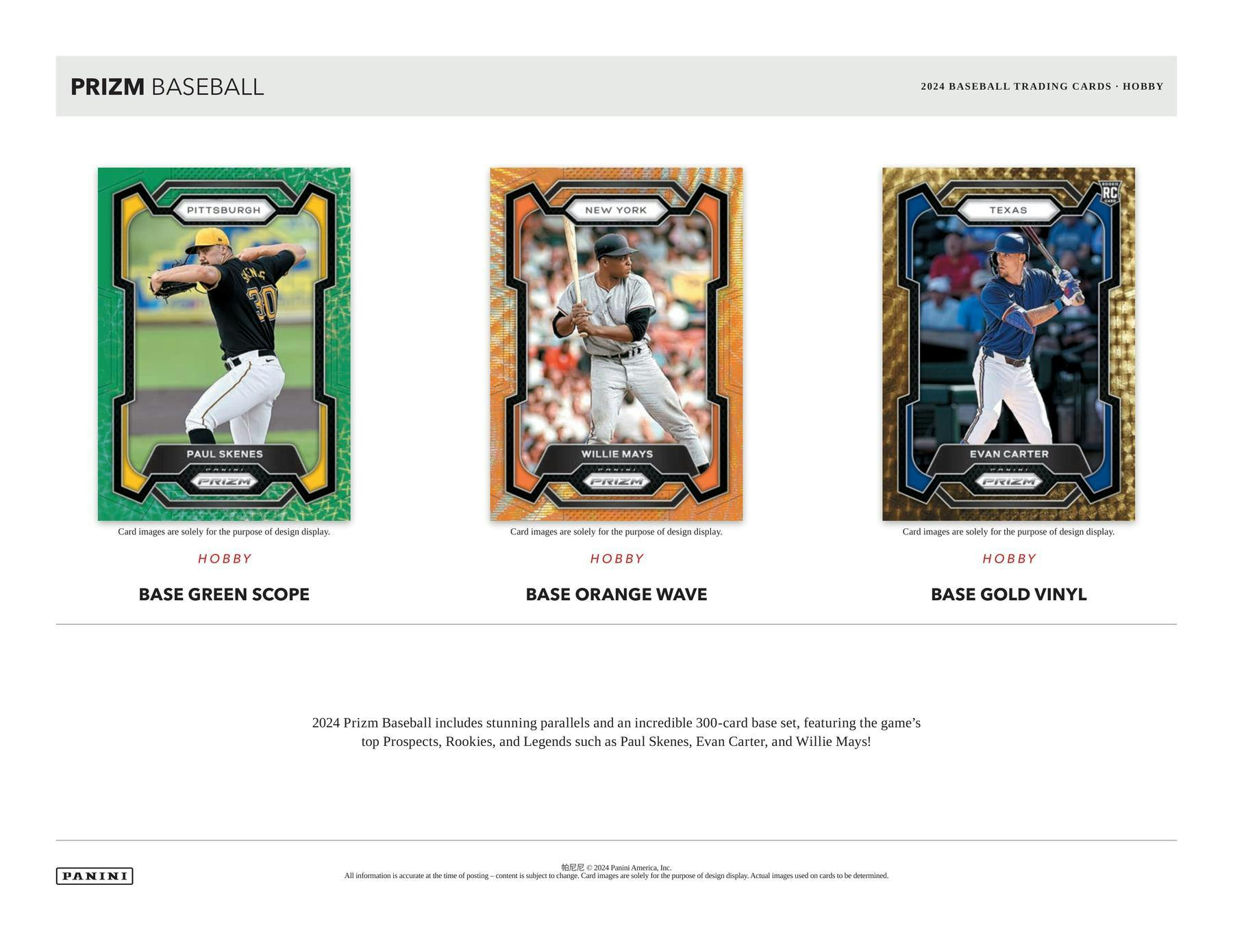 2024 Panini Prizm Baseball Hobby Box - 24 Packs with Exclusive Cards - Perfect for Collectors & Fantasy Baseball Fans - Great for Trading, Gifting & Displaying in Your Sports Memorabilia Collection