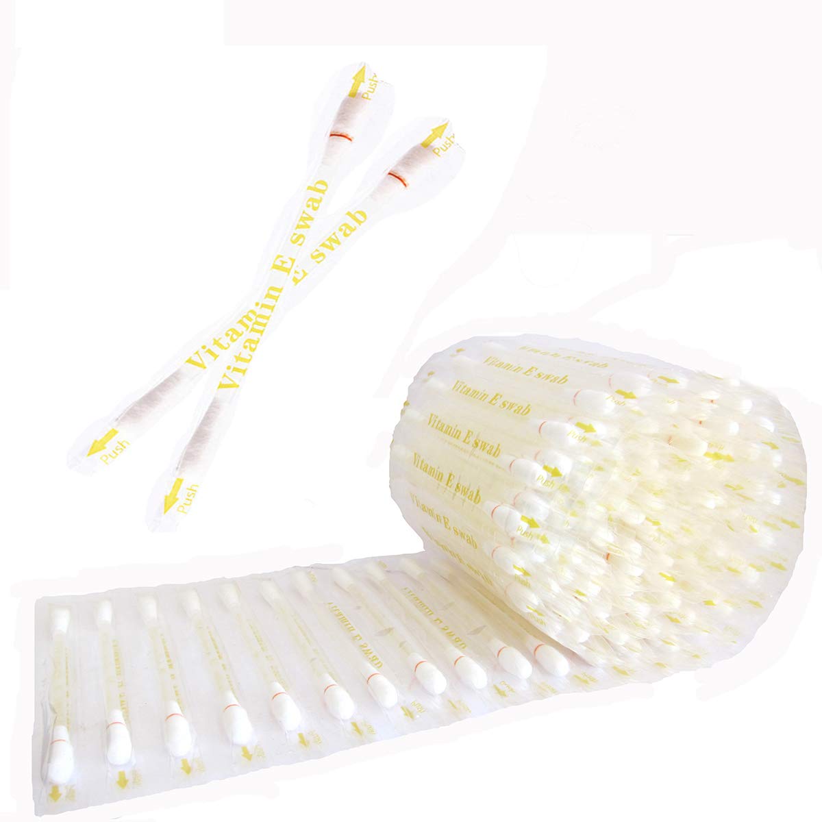 100 Pack Teeth Whitening Vitamin E Oil Q-Tip Applicators for Moisturizing & Healing Lips, Gums, and Smoothing Skin | Improves Skin Resistance | Perfect for Dental Care, Beauty Routine & Travel