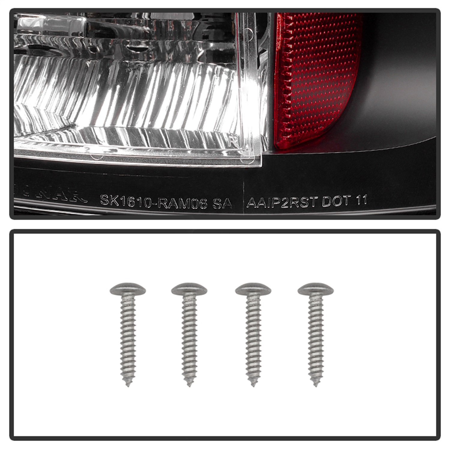 Spyder Auto 5002556 LED Tail Lights Black/Clear - High-Performance Brake Lights for Trucks & SUVs