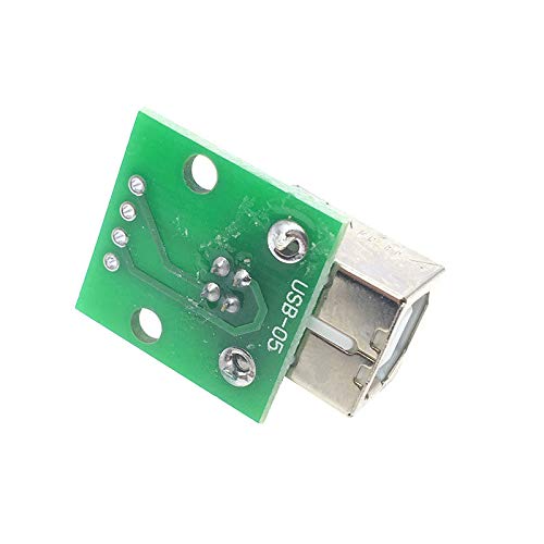 10PCS USB Type B Female to DIP Adapter Plate - USB 2.0 Printer Connection Cable for DIY Electronics, 3D Printers & Circuit Board Projects