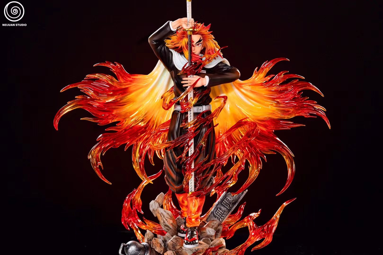 NeiJuan Studio Rengoku Kyoujurou Flame Hashira Figure - Demon Slayer Anime Collectible for Home Decor & Otaku Gifts
