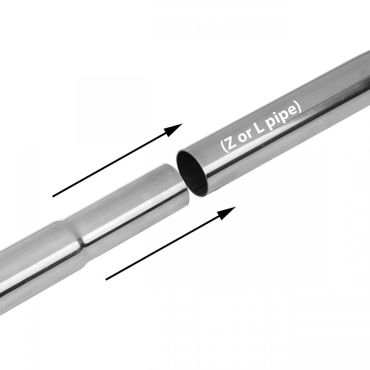 Chrome Plated Stainless Steel Toilet Supply Line Extender for Z-Pipe & L-Pipe - High Tank Pull Chain Toilet Connector - Perfect for Bathroom Renovations and Plumbing Repairs