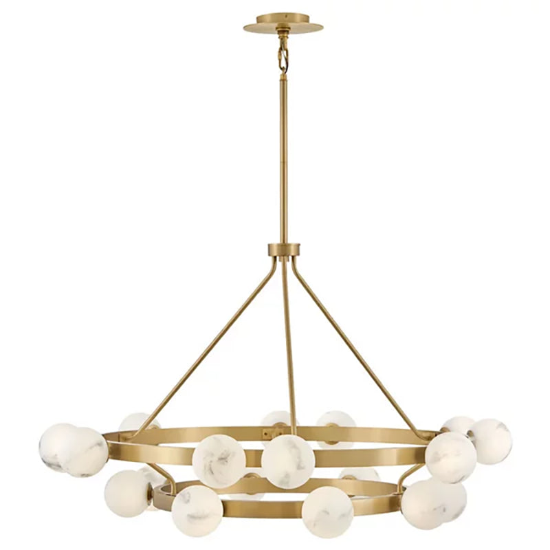 Harold Art Glass Ball Multi-Tier Chandelier - Elegant Crystal Ceiling Light Fixture for Dining Room, Living Room, Bedroom, and Entryway Lighting Decor