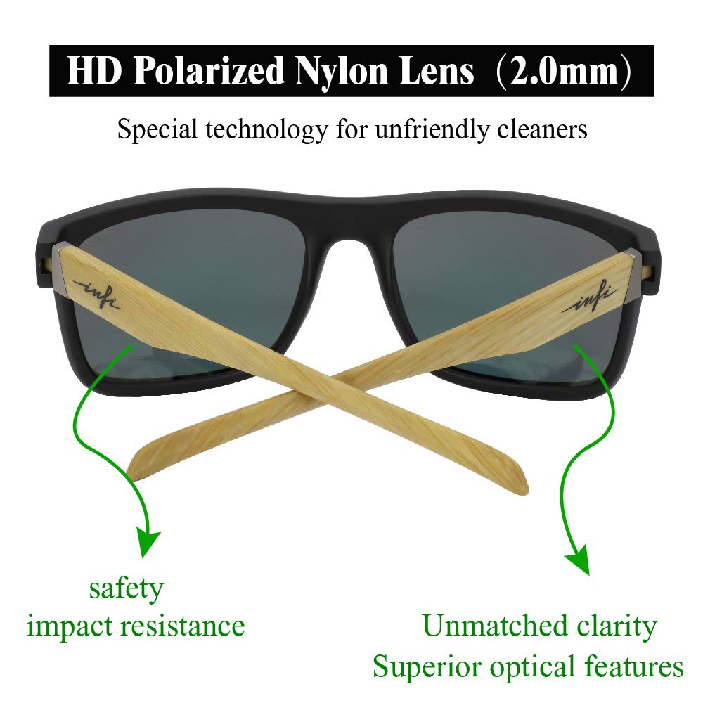 Polarized Sunglasses for Men - UV Protection Fishing & Driving Glasses with HD Nylon Lens, Matte Black Frame, Lightweight Design - Perfect for Outdoor Sports, Beach & Daily Wear
