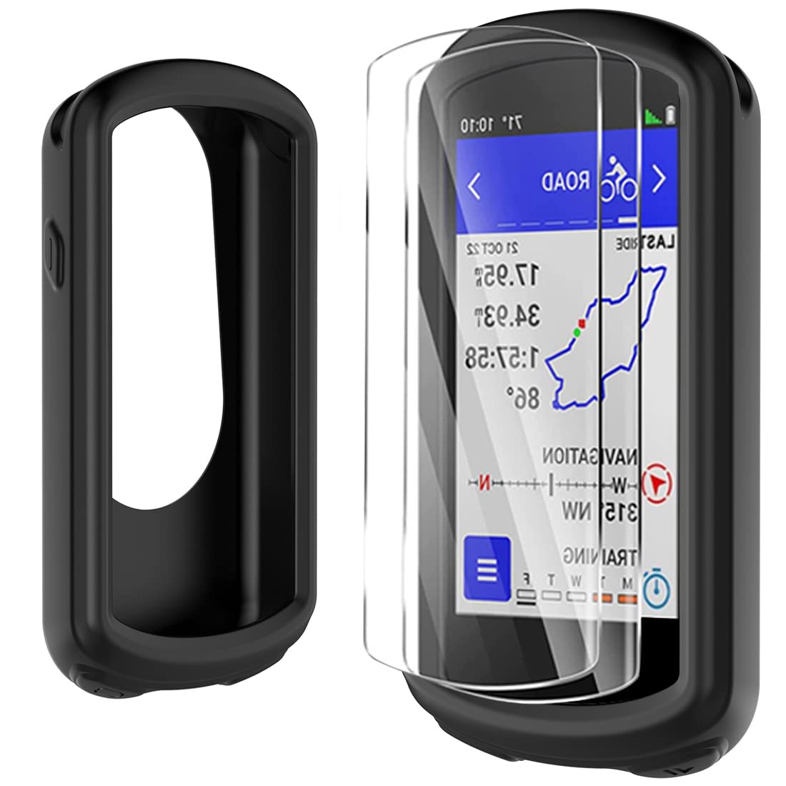 Garmin Edge 1030 Screen Protector & Case - Tempered Glass for Cycling GPS