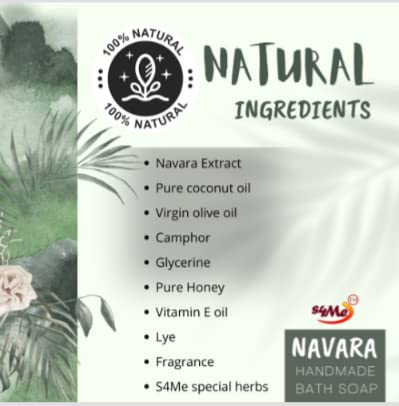 NAVARA Bath Soap - Natural Moisturizing & Exfoliating Bar for Soft, Smooth Skin | Perfect for Daily Shower, Spa & Gift Sets