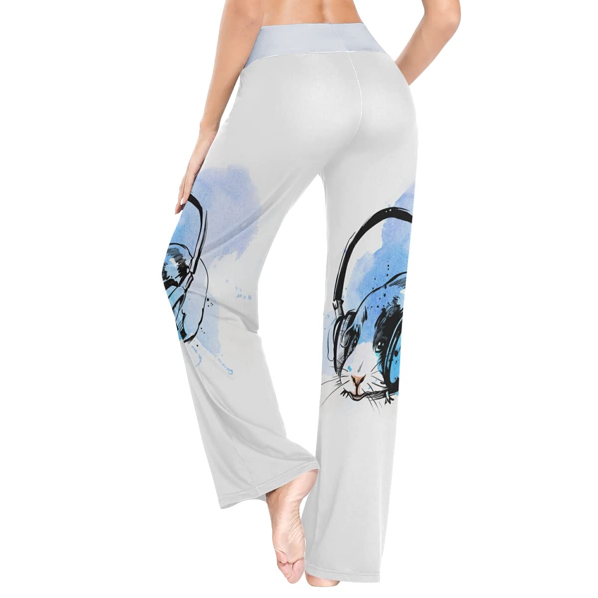 Women's Loose Casual Comfy Pajama Pants with Drawstring - Palazzo Wide Leg Lounge Pants for Sleep, Yoga & Home Relaxation