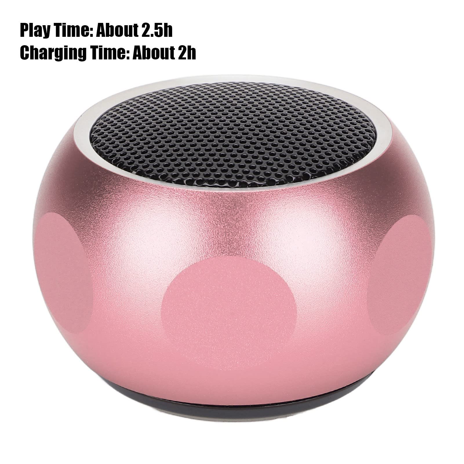 Mini Portable Bluetooth Speaker - Wireless Tiny Speaker with Lanyard, Frosted Texture, 2H Charge & 2.5H Playtime, 300mAh Battery - Perfect for Shower, Bike, Car, Travel & Outdoor Activities (Pink)